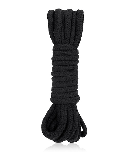 Хлопковая веревка Lux Fetish черная, 5&nbsp;м