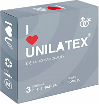 Рельефные презервативы Unilatex Ribbed 3 шт