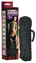 Веревка для связывания Shibari Bondage 7 м, черная