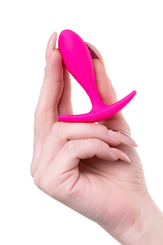 Маленькая анальная пробка для ношения Штучки-Дрючки, диам. 2 см, розовая
