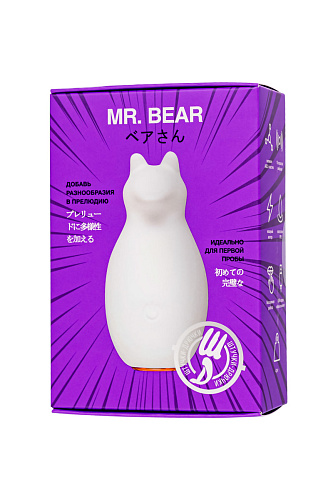Мини-вибратор для клитора Штучки-Дрючки Mr. Bear, белый