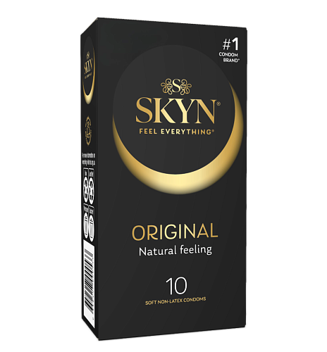 Гипоаллергенные презервативы из&nbsp;бархатистого полиизопрена Skyn Original, 10&nbsp;шт