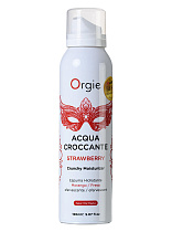 Шипучая массажная пенка с ароматом клубники Orgie Acqua Croccante, 150 мл