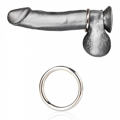 Стальное эрекционное кольцо BlueLine, диам. 4.5 см