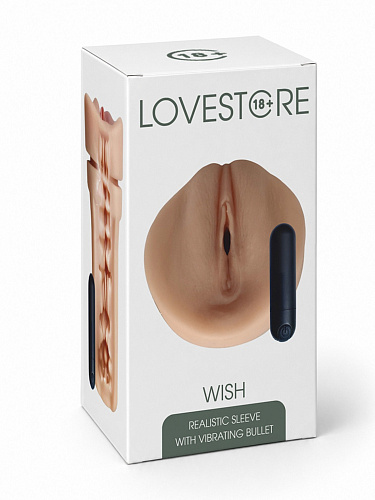 Вагина-мастурбатор с&nbsp;вибрацией LoveStore Wish