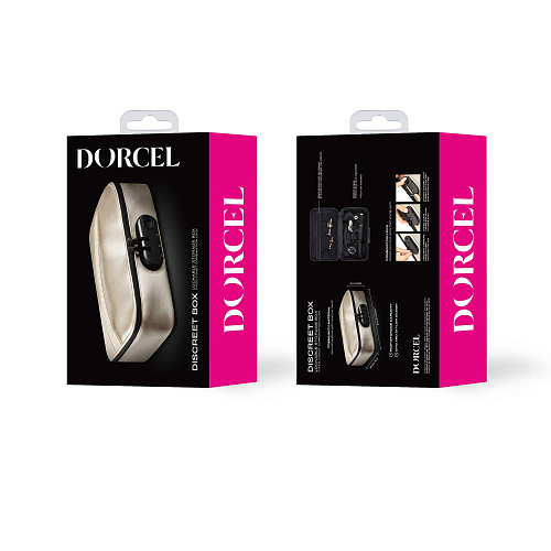 Сумочка для хранения секс-игрушек Dorcel Discreet Box, золотая