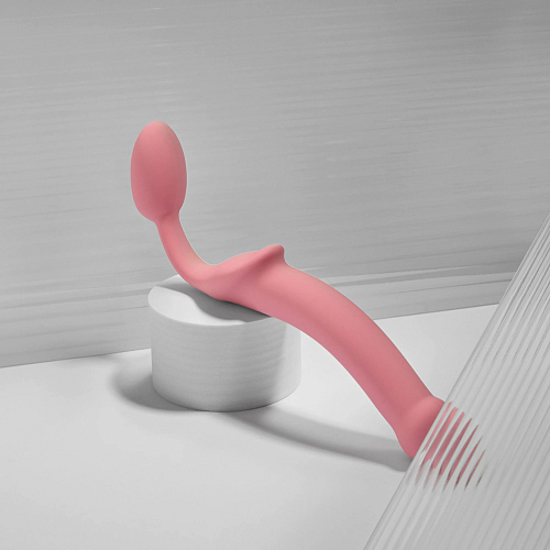 Гибкий страпон Strap-on-me Semi-Realiste BENDABLE ROSE, M