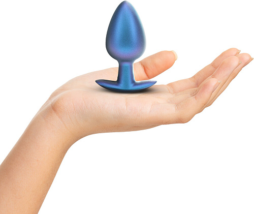 Силиконовая анальная пробка Shots, L, синяя
