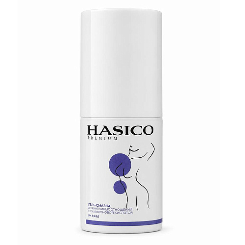 Водный вагинальный лубрикант с&nbsp;гиалуроновой кислотой Hasico Premium, 100&nbsp;мл