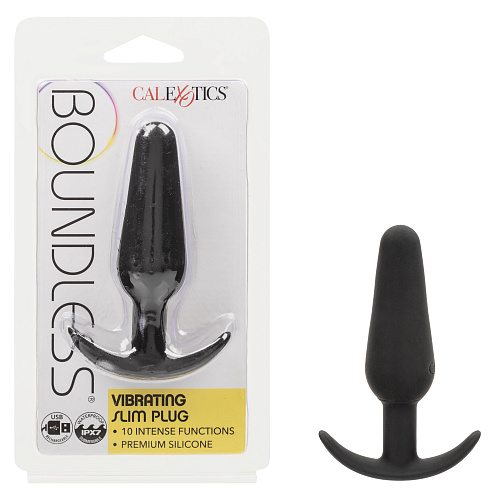 Анальная вибропробка Vibrating Slim Plug