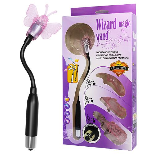 Вибратор для клитора с насадками Wizard Magic Wand