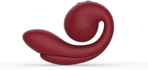 Инновационный тройной вибратор SVibe GIZI Pro, бордовый