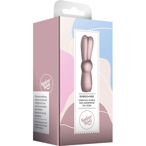 Мини-вибратор для клитора Sugar Boo Bunny, розовый