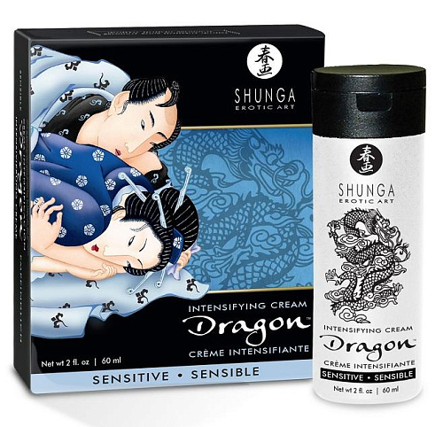 Мужской стимулирующий гель с деликатным эффектом Shunga Dragon Sensitive, 60 мл