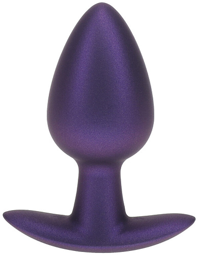 Силиконовая анальная пробка Shots, M, фиолетовая
