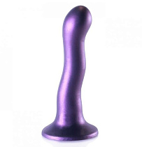 Фаллоимитатор для точки G на присоске Ouch! Ultra Soft, 18 см, фиолетовый