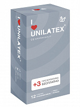 Рельефные презервативы Unilatex Ribbed 12 шт