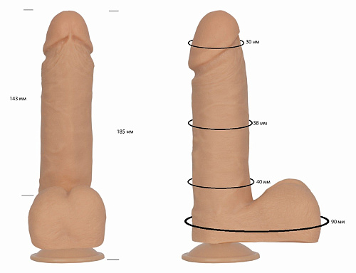 Фаллоимитатор Lovetoy 101400, 18.5 см