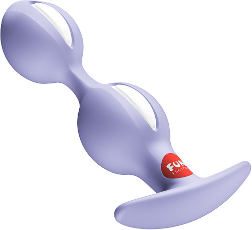 Анальные шарики со&nbsp;смещенным центром тяжести Fun Factory B&nbsp;Ball Duo, лавандовые