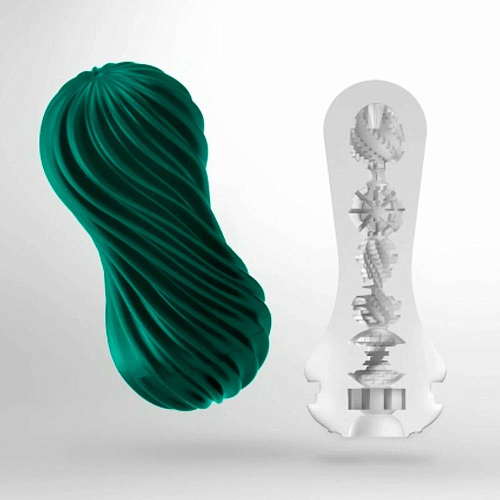 Вакуумный мастурбатор Tenga Flex Fizzy Green, яркое удовольствие