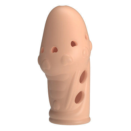 Телесная насадка на пенис с рельефом Booker