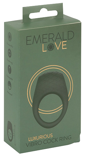 Эрекционное виброкольцо Emerald Love Luxurious