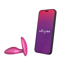 Анальная пробка с вибрацией и ДУ We-Vibe Ditto+, розовая
