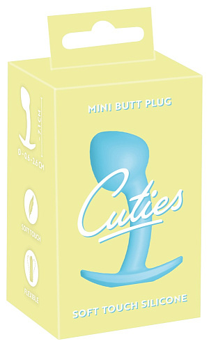 Маленькая анальная втулка для ношения Orion Cuties Mini Butt Plug, голубая