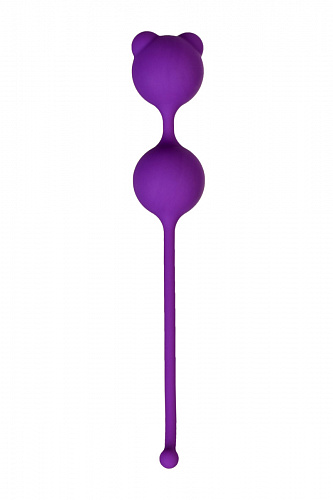 Силиконовые вагинальные шарики A-Toys Pleasure Ball 70 г, фиолетовый