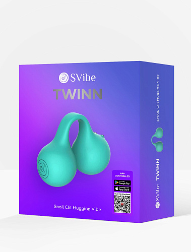 Клиторальный вибратор SVibe Twinn с&nbsp;ДУ, тиффани