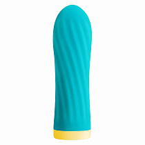 Вибропуля S Pleasures Twist&Shout, бирюзовая