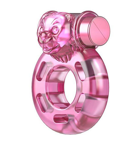 Виброкольцо Pretty Love Pink Bear 2