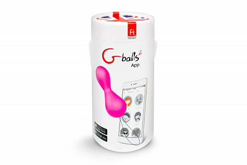 Тренажер вагинальных мышц G-vibe G-balls 2 с приложением