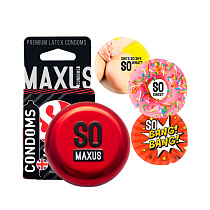 Тонкие презервативы Maxus SO Sensitive, 3 шт