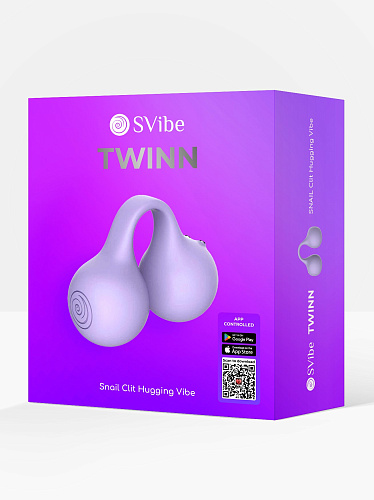 Клиторальный вибратор SVibe Twinn с&nbsp;ДУ, лиловый