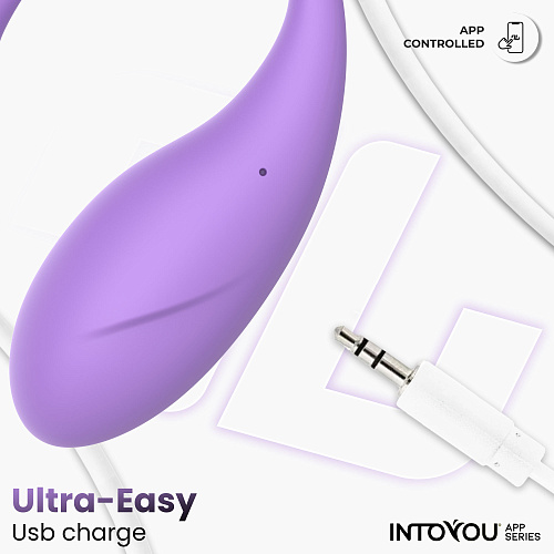 Интерактивное виброяйцо с ДУ IntoYou Bulby, сиреневое