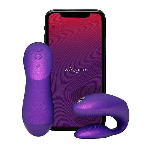 Вибратор для пар на&nbsp;ДУ&nbsp;We-Vibe Chorus Pro, фиолетовый