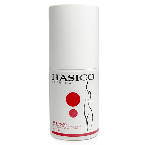 Водный вагинальный лубрикант с&nbsp;L-молочной кислотой Hasico Premium, 100&nbsp;мл