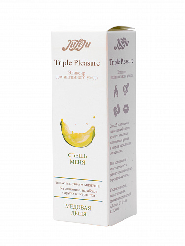 Разогревающее масло для орального секса JuLeJu Triple Pleasure Медовая дыня, 130 г