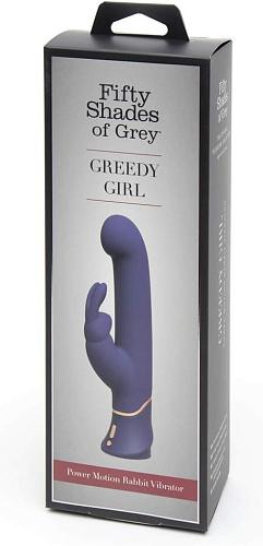 Вибратор-кролик Fifty Shades Greedy Girl, фиолетовый