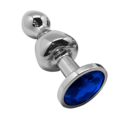 Анальная втулка Wooomy Lollypop L, синий кристалл