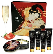 Подарочный набор интимной косметики Shunga Geisha's Secret Клубника и шампанское