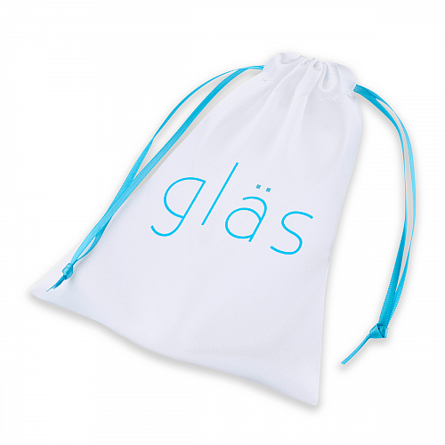 Большая стеклянная анальная пробка Glas Amethyst Rain Butt Plug, диам. 4 см