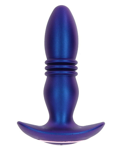 Анальная вибропробка с поступательным движением на ДУ Toy Joy The Tough Thrusting Vibro Plug