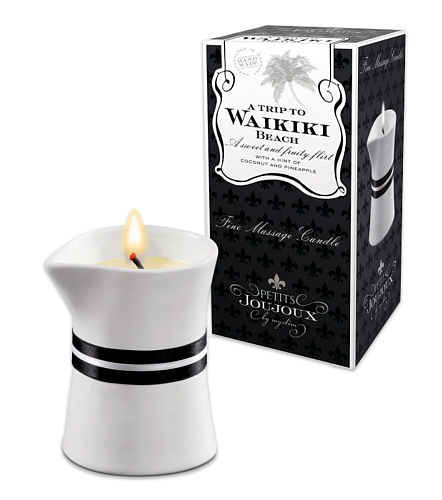 Массажная свеча Petits Joujoux Waikiki с&nbsp;ароматом пина колады, 120&nbsp;г