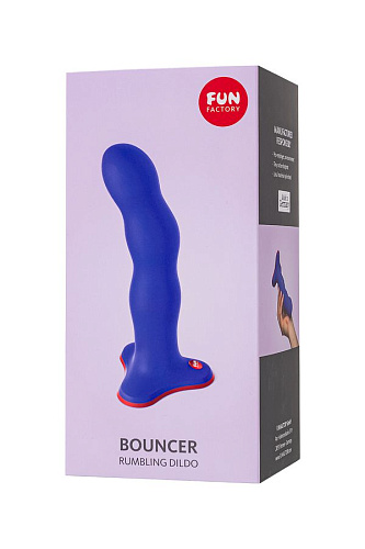 Фаллоимитатор с тремя подвижными шариками внутри Fun Factory Stubs Bouncer, 18.5 см, фиолетовый