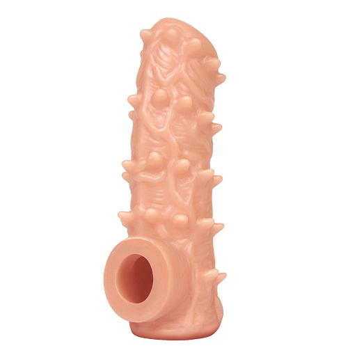 Насадка с&nbsp;открытой головкой и&nbsp;шипами Nude Sleeve NS006,&nbsp;S