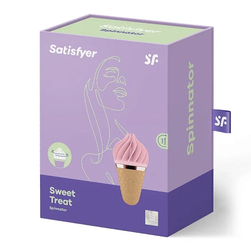 Вращающийся стимулятор клитора Satisfyer Sweet Treat, розовый