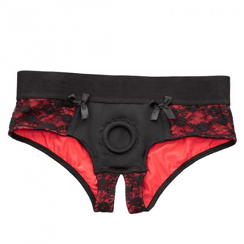 Маленький анальный страпон Crotchless Pegging Panty Set S/M