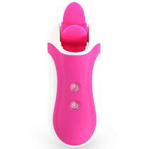 Подвижный вибростимулятор клитора с насадками FeelzToys Clitella, розовый